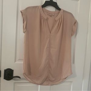 Philosophy cap sleeves pink blouse